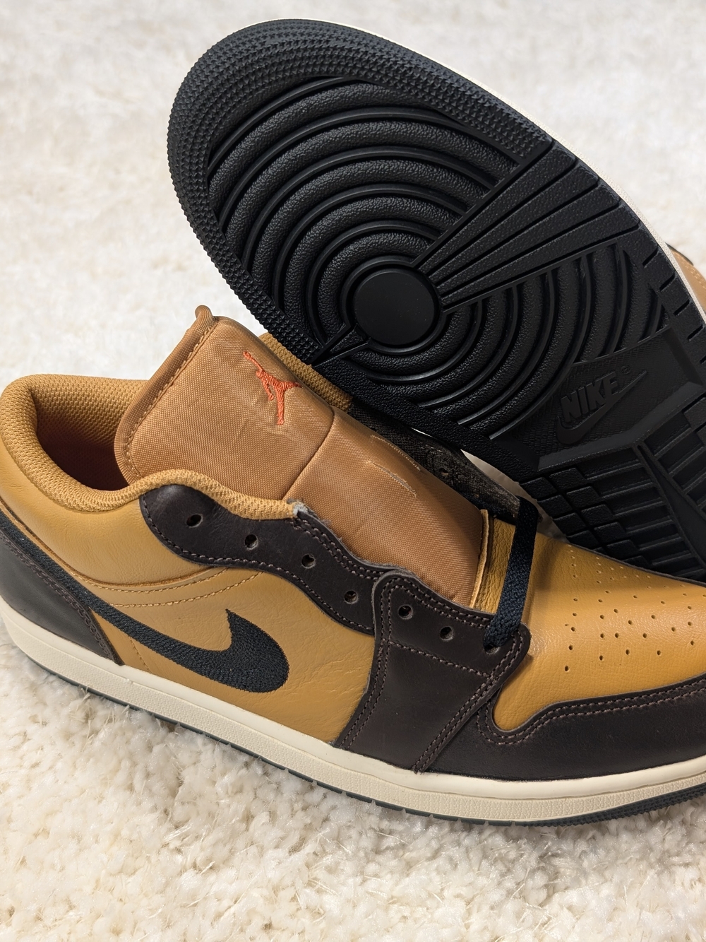 Nike Air Jordan 1 Low SE- Flax Baroque Brown Men’s Sneakers
